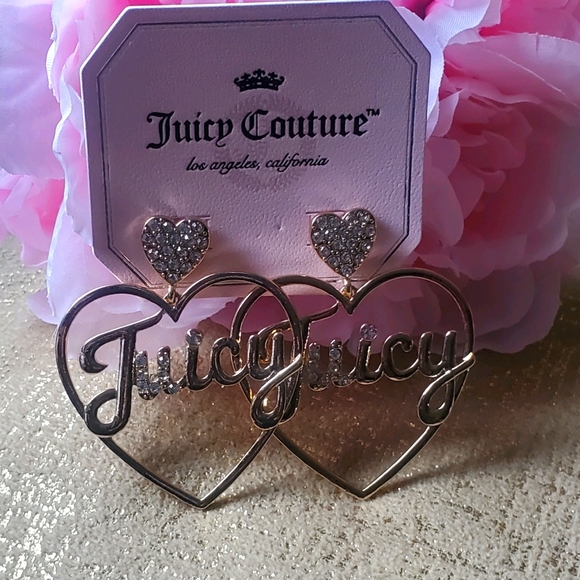 Juicy Couture Heart Earrings - Picture 3 of 9